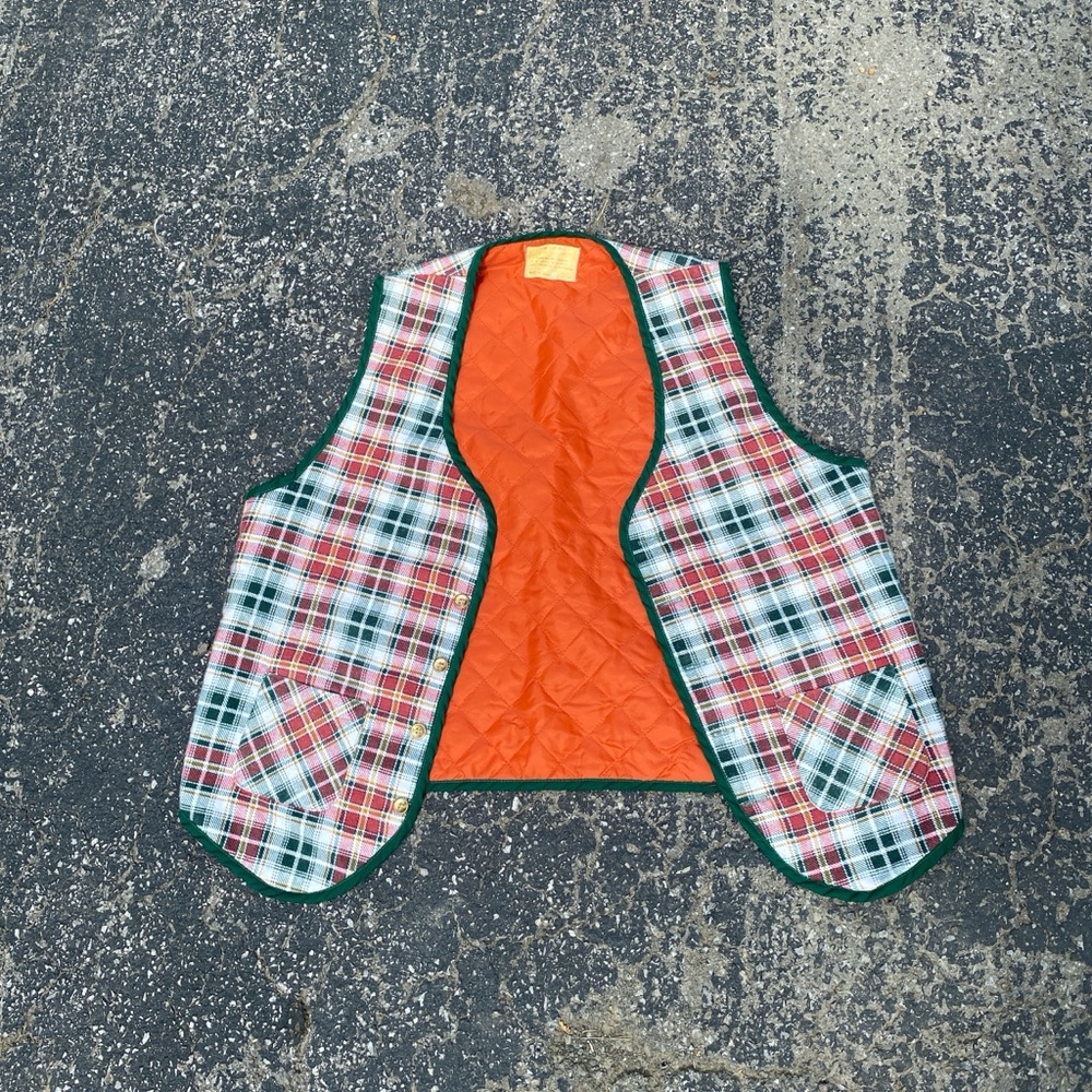 Vintage Plaid Vest